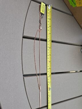 Vince Camuto Rose Gold Bar Pendant Necklace